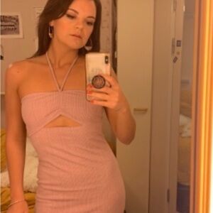 Reformation Light Purple Halter Dress